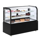 60 in. Refrigerated Bakery Display Case in Black, 17.6 cu. ft. (KM-CDHF-17C-BK)